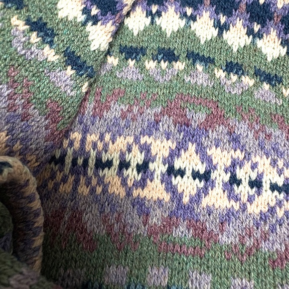 vest CHAPS southwestern cotton shawl collar button up classic vintage western - Picture 7 of 11